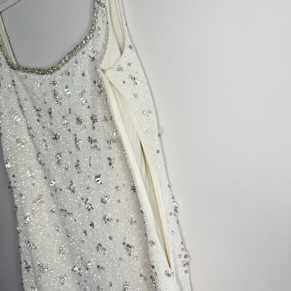 Clio Peppiatt White Bridal Party Crystal Dress Size XXL / US 12 - Picture 10 of 15